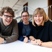 Benedikt Brester, Janna Prager und Ulrike Trenz vom Impact Hub Ruhr