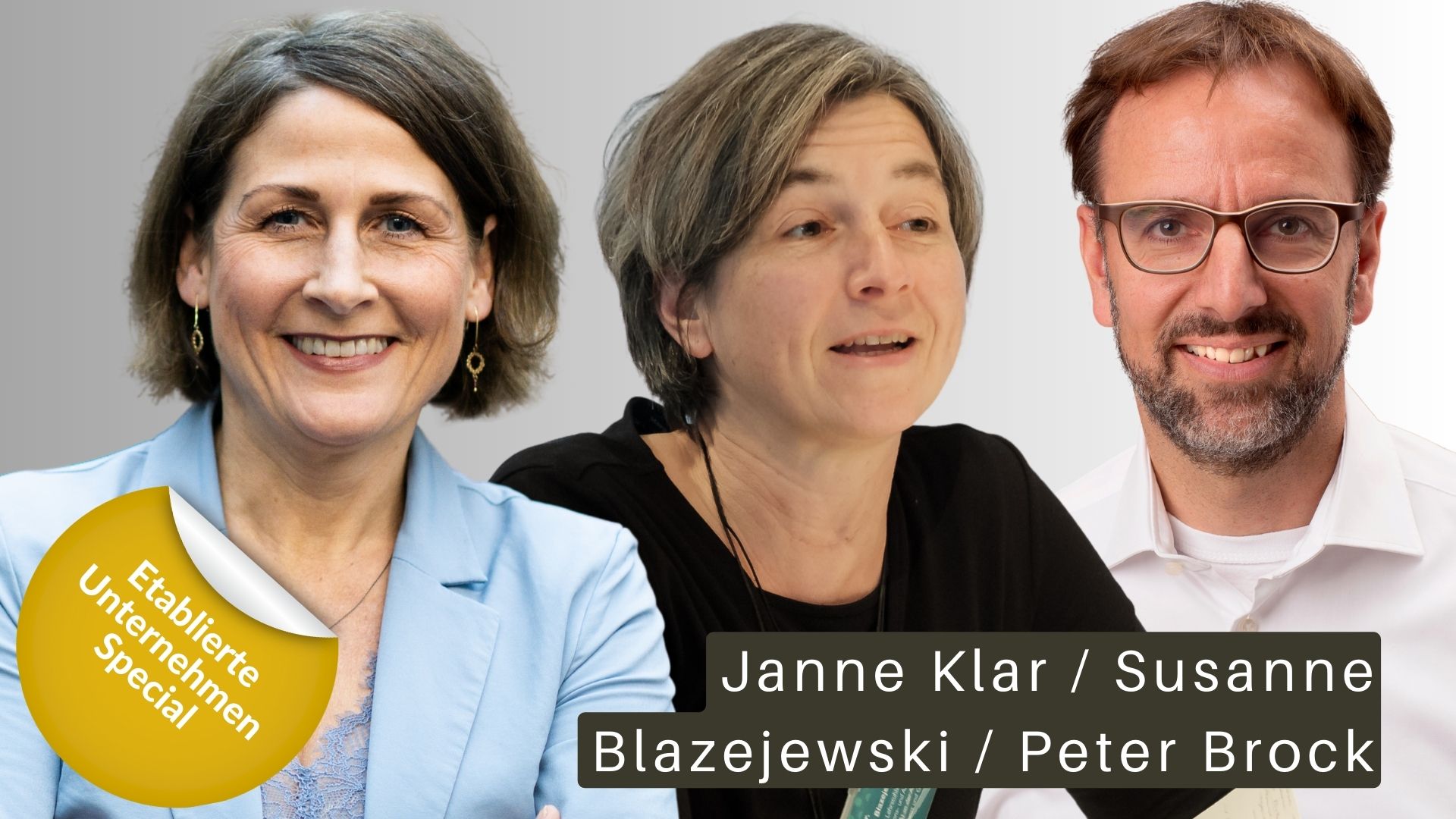 Stefanie Janne Klar, Susanne Blazejewski und Peter Brock