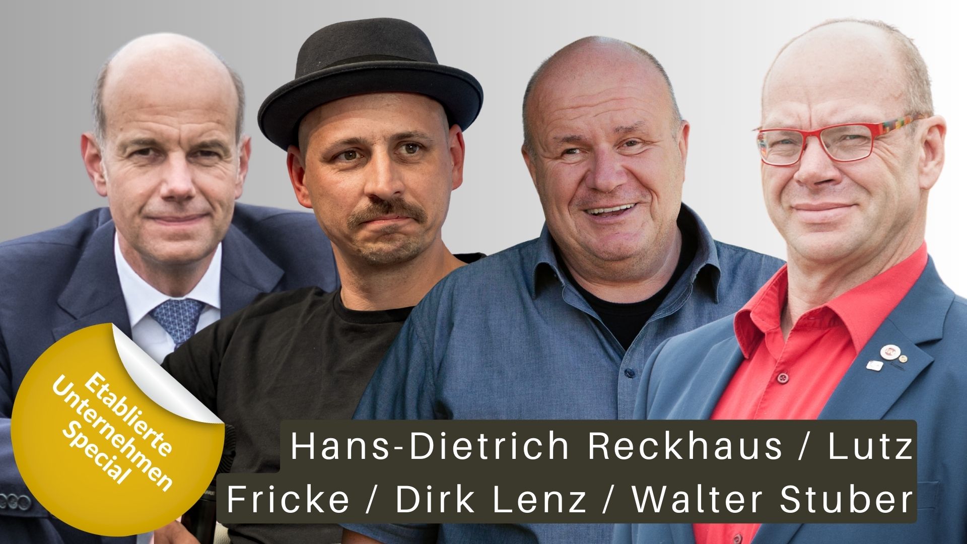 Hans-Dietrich Reckhaus, Lutz Fricke, Dirk Lenz und Walter Stuber